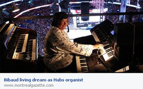 www.EcoleMusique1.com Living a dream as the organist for the Habs Vivre un reve en etant l'organiste du club de hockey le Canadiens de Montreal Dianorgues La Rock Shoppe magasin et ecole de musique les plus grandes marques gibson fender ibanez epiphone roland tama pearl sonor gibraltar levy's shure line 6 vox cours de chant cours de piano cours de batterie cours de drum cours de guitare Delson lapairie chateauguay ste-martine st-remi st-constant candiac brossard