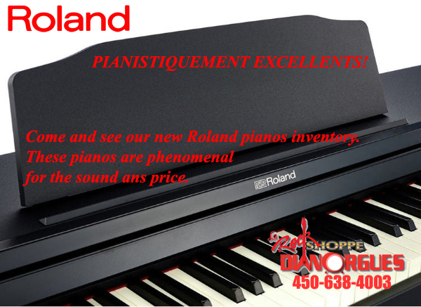 come and see our new roland pianos inventory these pianos are phenomenal for the sound and price dianorgues la rock shoppe diane organiste ch cour de piano music lesson